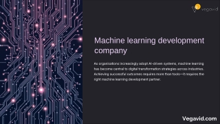 Machine learning development company