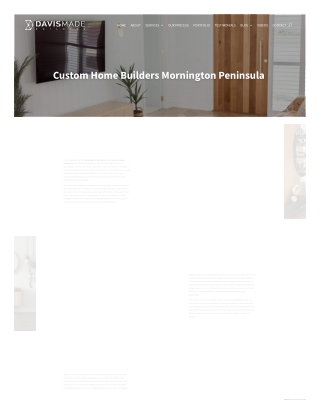 Custom Home Builders Mornington Peninsula