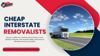 Cheap Interstate Removalists