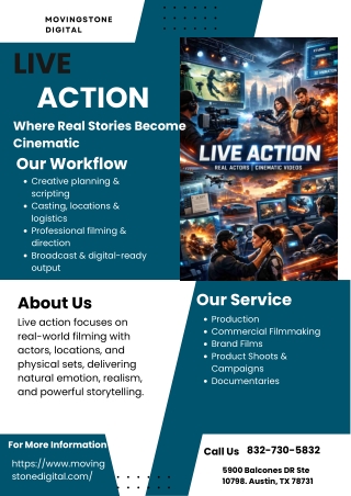 Live Action Production Service by MovingStone Digital