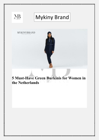 Stylish Burkini Groen Dames Netherland | Mykiny Brand