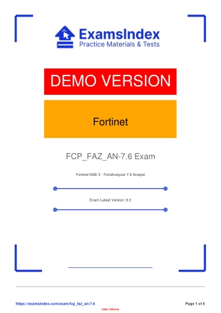 Fortinet NSE 5 – FortiAnalyzer 7.6 Analyst Exam Guide
