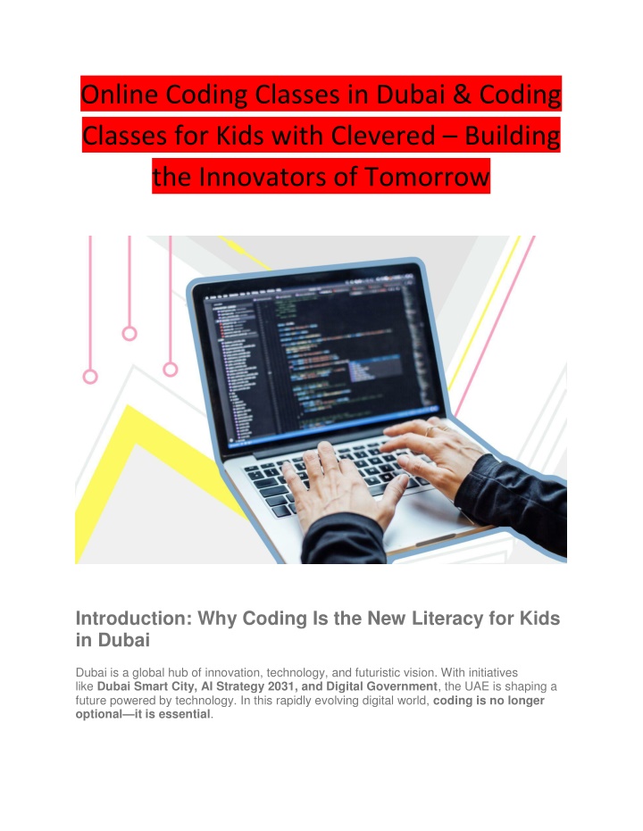 PPT - Online Coding Classes in Dubai & Coding Classes for Kids with ...