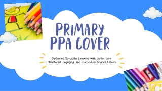 Primary PPA Cover for Primary Schools Junior Jam