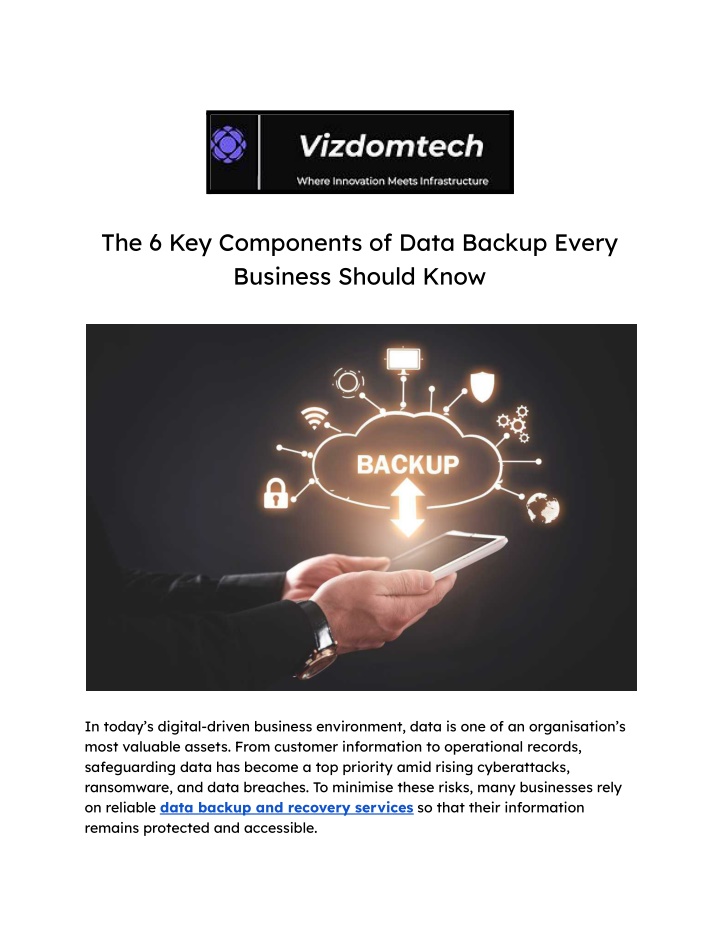 PPT - The 6 Key Components of Data Backup Every Business Should Know ...