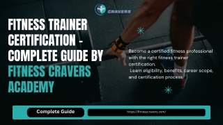 Fitness Trainer Certification – Complete Guide by Fitness Cravers Academy