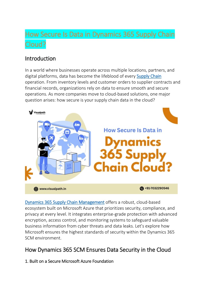 PPT - Dynamics 365 Supply Chain Management Training - Course Online ...