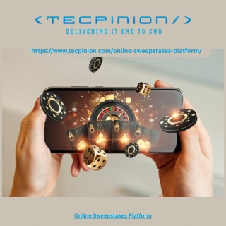 Advanced Online Sweepstakes Platform for High-Performance Gaming Experiences