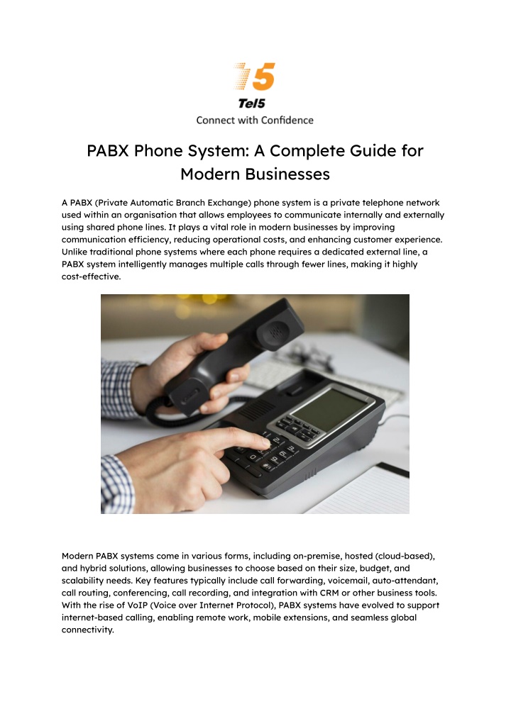 PPT - PABX Phone System_ A Complete Guide for Modern Businesses ...