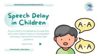 Speech Delay in Children: Early Signs & Treatment by a Speech Therapist in Patna