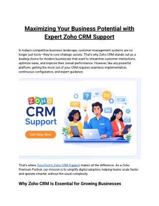 Maximizing_Your_Business_Potential_with_Expert_Zoho_CRM_Support