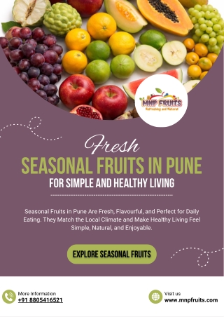 Fresh Seasonal Fruits in Pune You Can Enjoy Daily