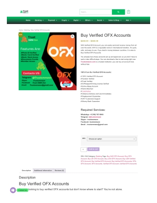 Buy Verified OFX Accounts