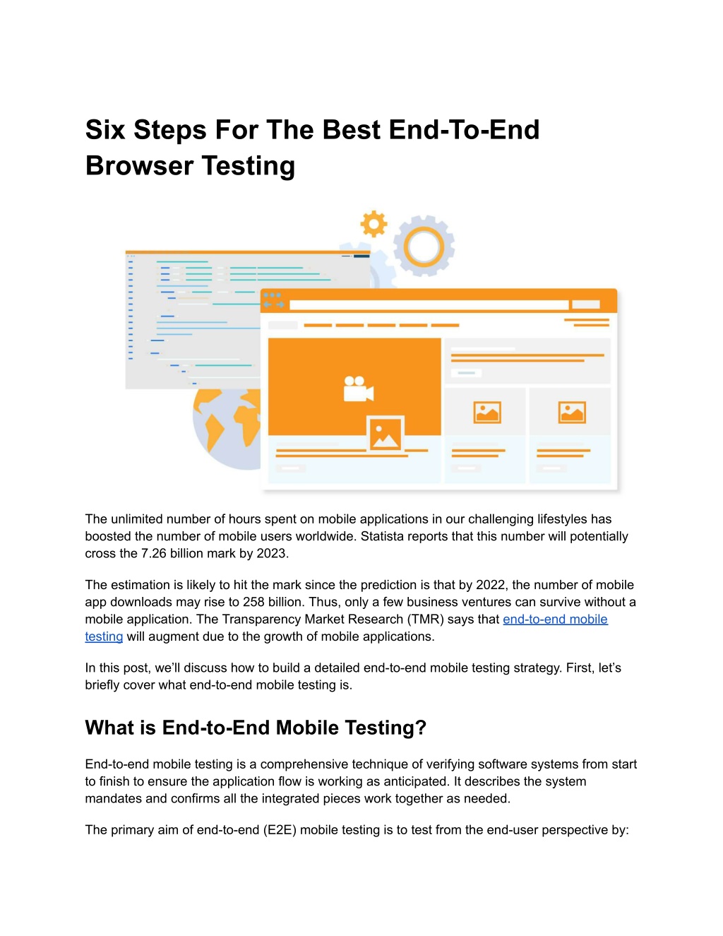 PPT - Six Steps For The Best End-To-End Browser Testing PowerPoint ...