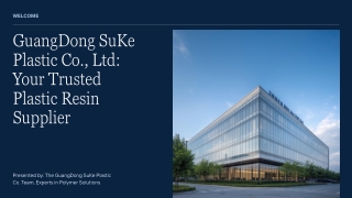 Plastic Resin Supplier  Premium Materials for Manufacturing