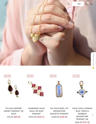 14K Gold Pendant – A Perfect Balance of Elegance and Everyday Luxury