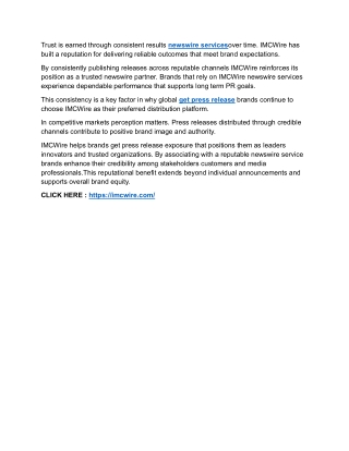 Strengthen PR Strategy Using IMCWire newswire services (1)