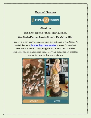 Lladro Figurine Repairs at Repair 2 Restore