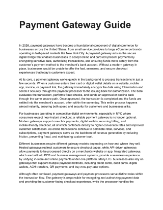 Payment Gateway Guide