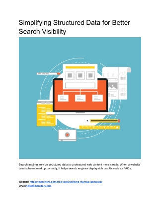 Simplify SEO with Marcitors Schema Markup Generator