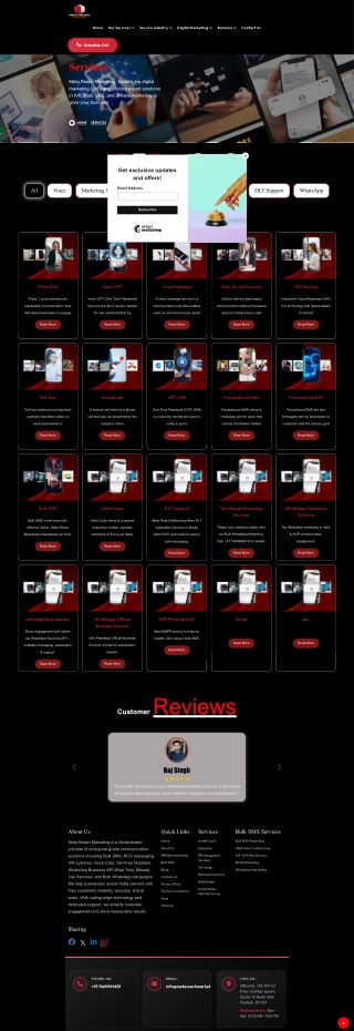 Bulk SMS & WhatsApp API Services in India | Meta Reach Marketing