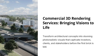 Commercial 3d Rendering Services