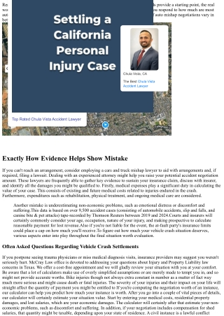 Just How To Compute A Personal Injury Settlement: A Handy Overview American Judi