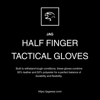 JAG Olive Half-Finger Tactical Gloves: Hard Knuckle Protection & Grip