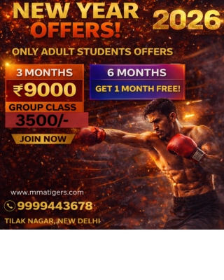 OFFERS MARTIAL ARTS , BOXING, KICK-BOXING, MUTHAI, BJJ CLASSES