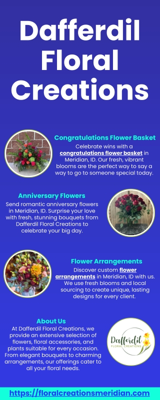 Congratulations Flower Basket