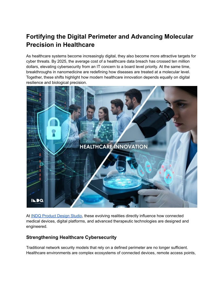 PPT - Fortifying the Digital Perimeter and Advancing Molecular ...