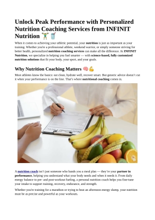infinitnutrition