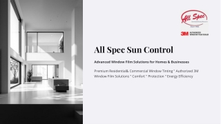 Advanced Window Film Solutions for Homes & Businesses