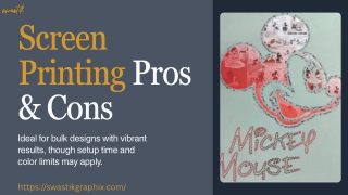Screen Printing Explained: Key Strengths and Drawbacks