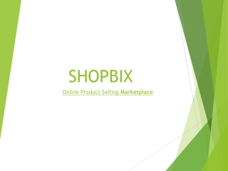 Online Product Selling Marketplace