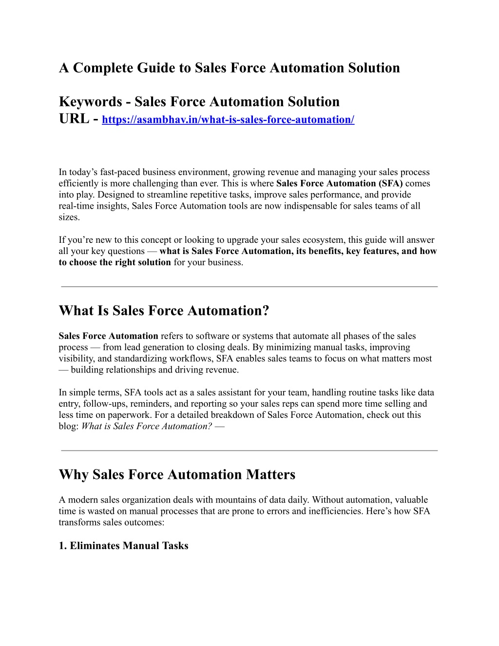 PPT - A Complete Guide to Sales Force Automation Solution PowerPoint ...
