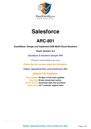 ARC-801: Salesforce Certified Technical Architect (CTA) Review Board