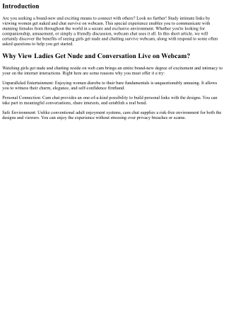 Dive into Intimate Connections: Enjoy Girls Get Nude and Chat Survive Cam