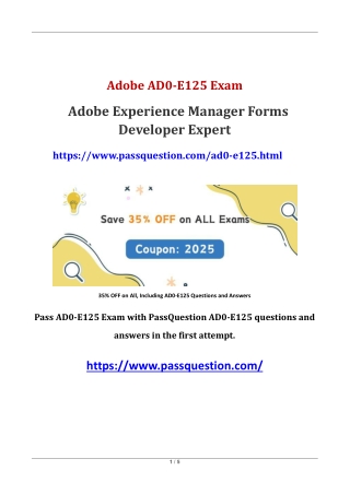 AEM Forms Developer Expert AD0-E125 PDF Questions