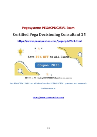 Pega Decisioning Consultant 25 PEGACPDC25V1 PDF Questions