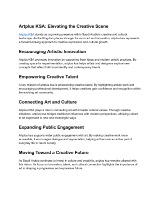 Artplus KSA_ Elevating the Creative Scene