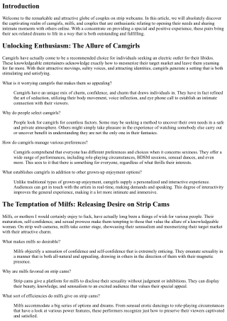 Unlocking Enthusiasm: The Erotic Globe of Pairs on Strip Cams
