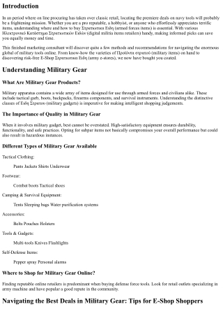 Military Gear Deals You Should Know