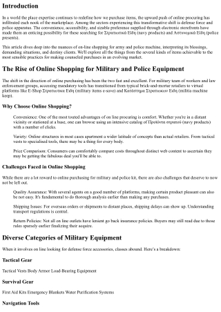 Covering Military Boots to Assault Packs