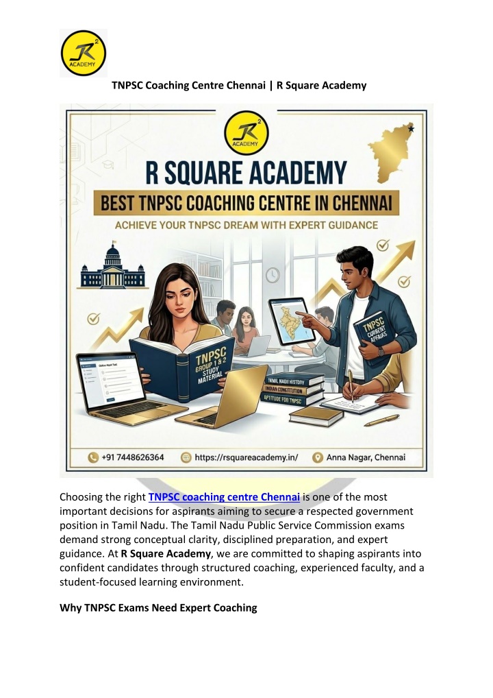 PPT - TNPSC Coaching Centre Chennai - R Square Academy PowerPoint ...