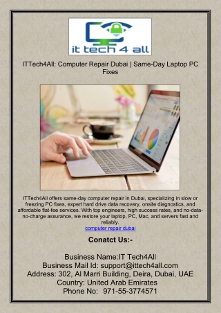 Computer Repair Dubai | Same-Day Laptop PC Fixes