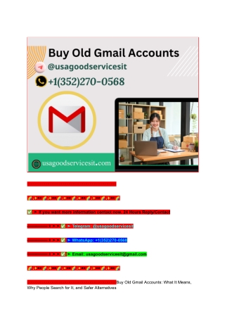 6.9 Best Sites to purchase Old Gmail Accounts (PVA, Bulk) ... (1)