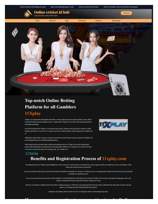 11XPlay ID – Online Betting & Casino Guide – Online Cricket ID Hub
