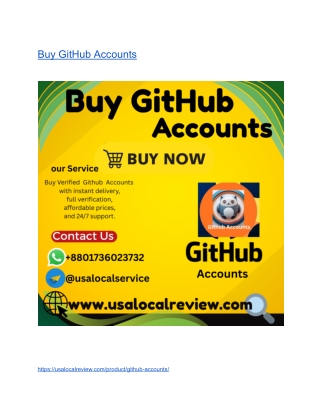 Buy GitHub Accounts