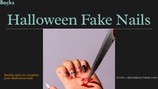 Spooky-Chic Halloween Fake Nails for a Bold Festive Look